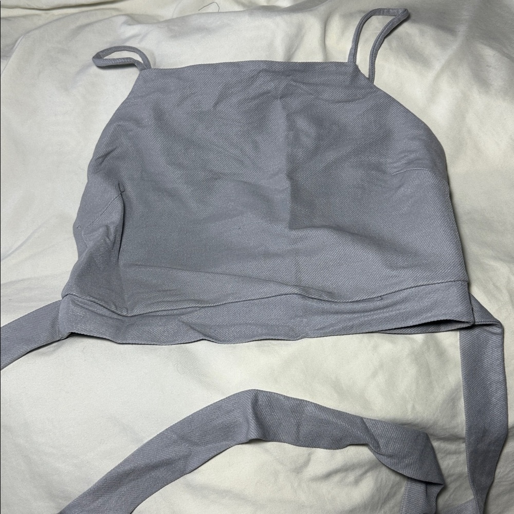 Zara Gray Strappy Top